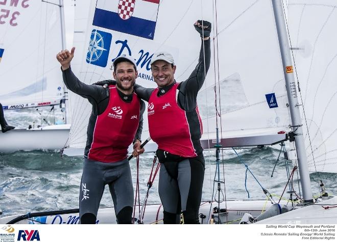 Sime Fantela and Igor Marenic - 2016 Sailing World Cup Weymouth and Portland ©  Jesus Renedo / Sailing Energy http://www.sailingenergy.com/
